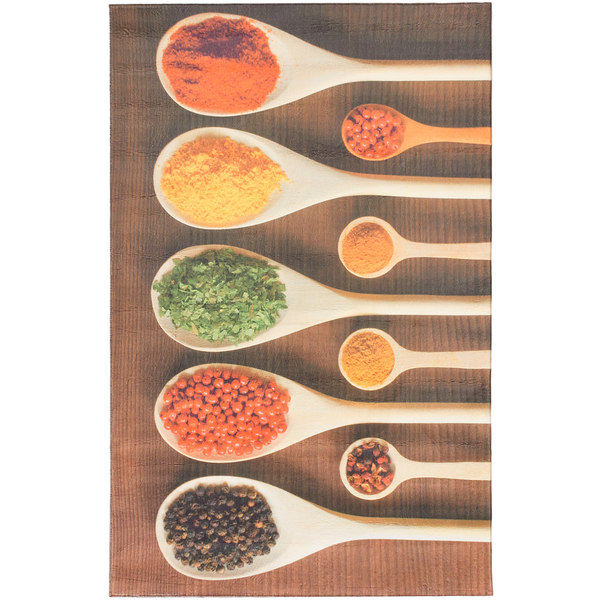 Ecarpetgallery Lara Art Orange Microfiber Rug