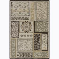 Artist's Loom Hand-tufted Transitional Floral Wool Rug (5'x7')
