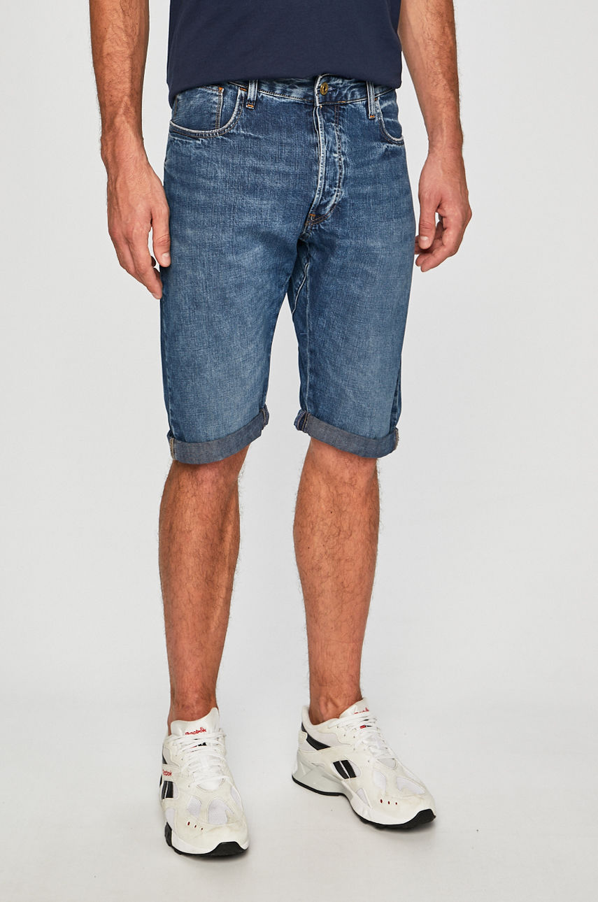 G-Star Raw Pantaloni Scurți De Blugi D10059-9657-A599 Bleumarin Slim Fit