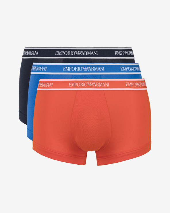 Emporio Armani Underwear 3 Pack Trunks - Black 21320