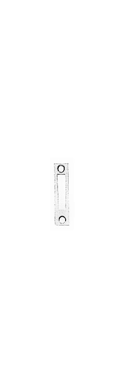 Baldwin 0491003MORT Lifetime Polished Brass Solid Brass Mortise Strike for Baldwin 0491, 0492, and 0493 Model Casement Fasteners