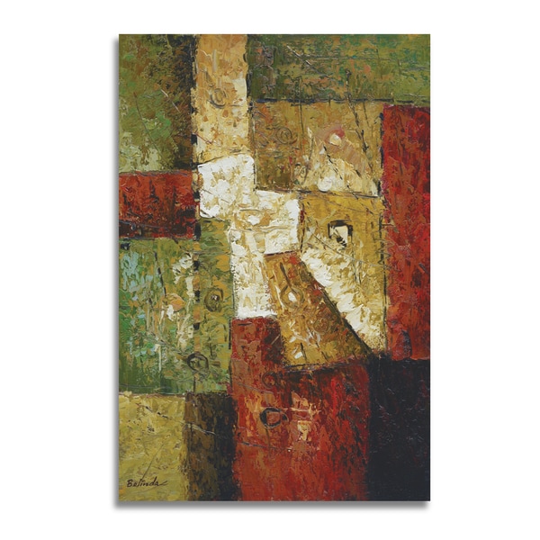 Mcvee 'Beautiful Swans Over Water' Large Modern Abstract Canvas Art