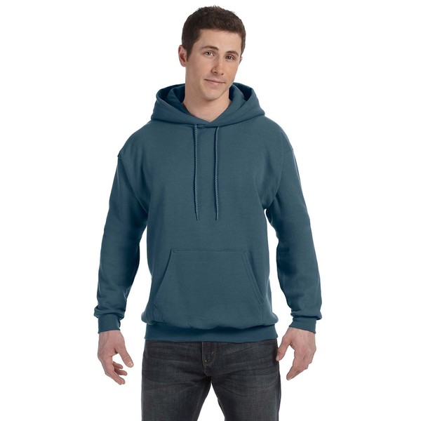 Men's Big and Tall Comfortblend Ecosmart 50/50 Pullover Denim Hooded Jacket