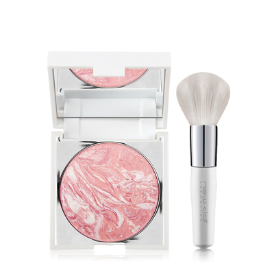 New Cid Cosmetics I-Glow Compact Shimmer Powder with Mirror 9G with Free Small Powder Brush Ice Pop