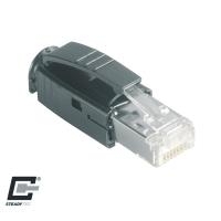 Metz Connect 1401505012-E RJ45 Connector Black Cat.6 Class EA 1 Piece