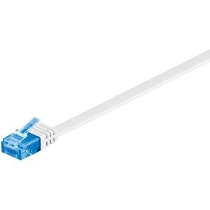Wentronic Goobay - Netzwerkkabel - RJ-45 (M) Bis RJ-45 (M) - 5,0m - UTP - CAT 6a - Geformt, Flach - Weiß (96347)