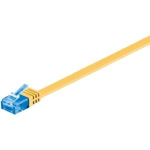 Wentronic Goobay - Patch-Kabel - RJ-45 (M) Bis RJ-45 (M) - 1,0m - UTP - CAT 6a - Geformt, Flach - Gelb (96307)