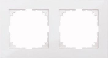 MERTEN M-Pure-Rahmen 2-fach Polarweiss MEG4 MEG4020-3619 (MEG4020-3619)