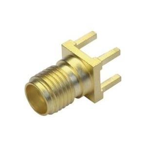 Telegrtner SMA-Buchse Buchse Fr Gedruckte Schaltungen, Z79, Gold (Standard) - 1 Stck (J01151A0931)