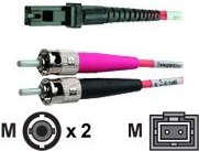 Telegrtner - Netzwerkkabel - MT-RJ (M) Bis ST (M) - 1 M - Glasfaser - 62,5/125 Mikrometer - Halogenfrei - Orange