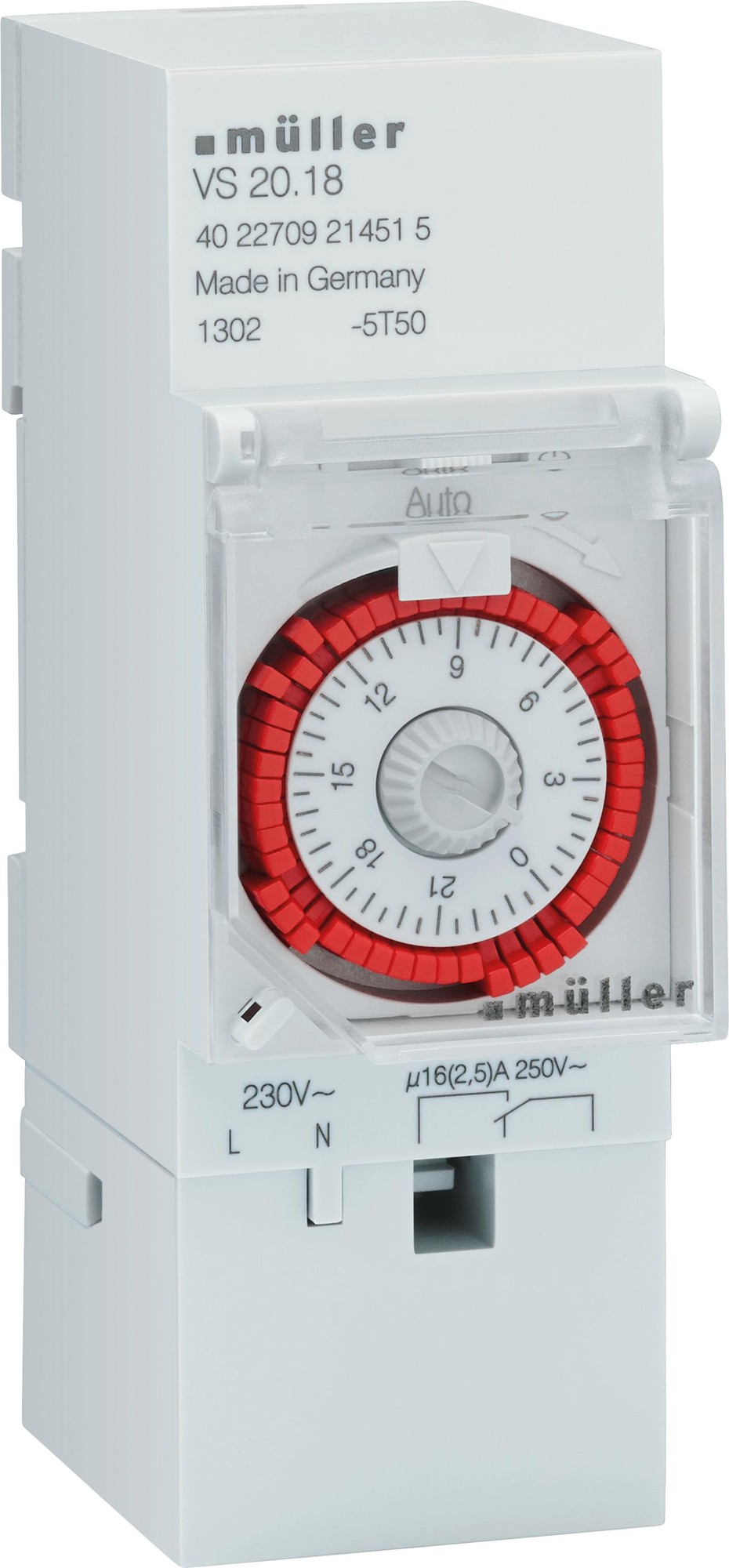 Muller Analogue VS DIN Rail Time Switch 230V Ac