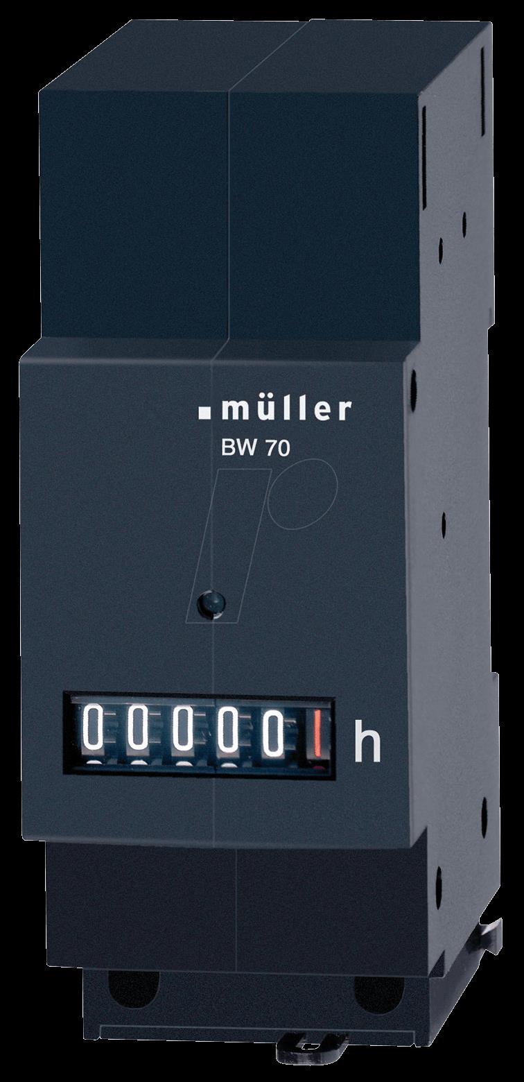MÃ¼ller BW 70.29 230V 50-60Hz BetriebsstundenzÃ¤hler RollenzÃ¤hlwerk