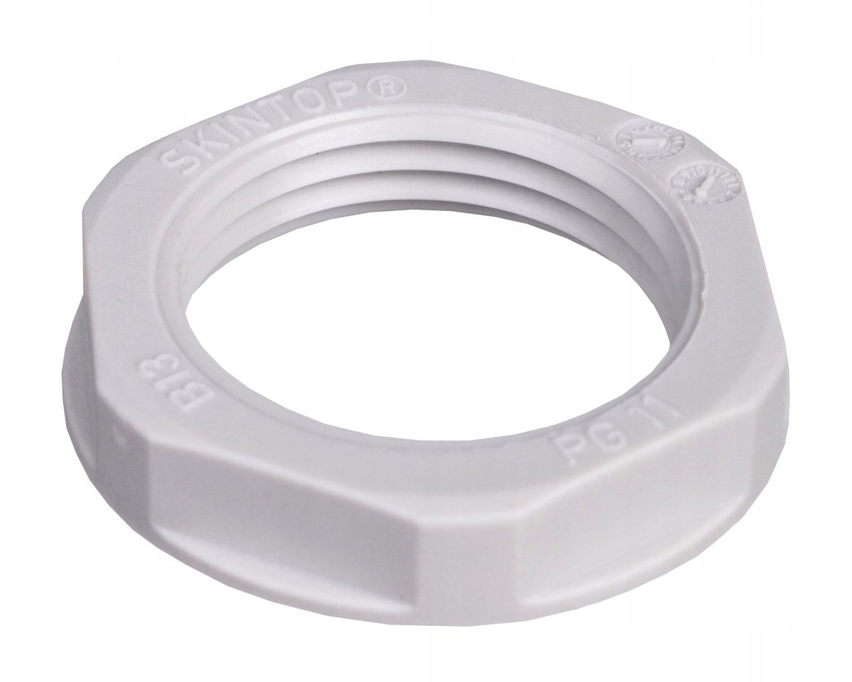 Lapp Muttern Polyamid Glasfaserverstrkt Polyamid, GF Verstrkt PG11 Hellgrau - 53019 (SKINTOP GMP-GL PG 11 RAL 7035 LGY)