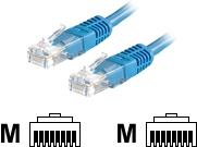 Roline - Patch-Kabel - RJ-45 (M) Bis RJ-45 (M) - 10 M - UTP - CAT 6 - Blau