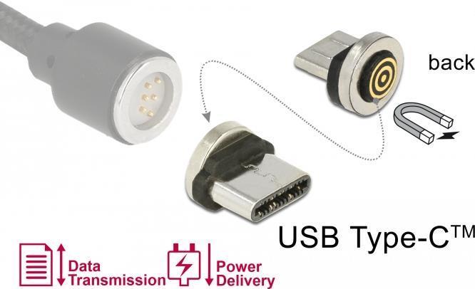 DeLOCK Magnetic - USB-Anschluss - Magnetisch Bis USB-C (M) (65933)