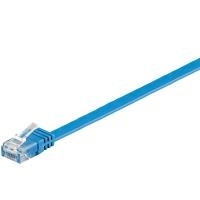 Wentronic Goobay - Patch-Kabel - RJ-45 (M) Bis RJ-45 (M) - 50cm - UTP - CAT 6 - Geformt, Flach - Blau (96395)
