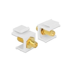 DeLOCK Keystone Module - Modulare Eingabe - RP-SMA - Weiß