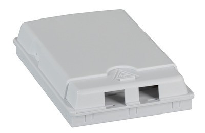 FTTH Indoor Anschlussbox Für 2Fasern, 2Kupplungen, Steckschutzvorrichtung (FTTH-BOX-in-2)