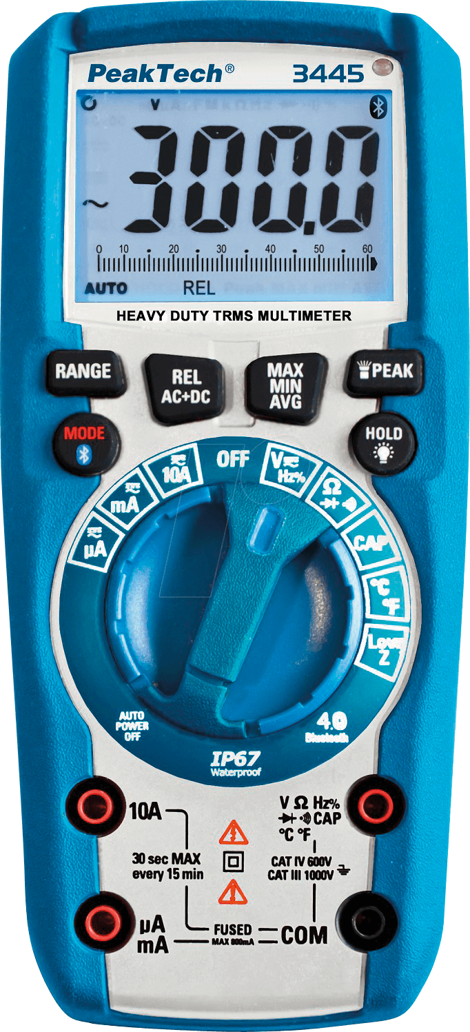 3445 - Multimeter Digital 6000 Counts TRMS IP67 Bluetooth (P 3445)