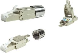 LogiLink MP0080 - CAT.8.1 Feldkonfektionierbarer RJ45 Stecker Grey. St