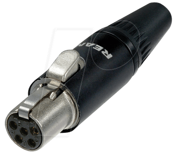 REAN T5FC-B - TINY Xlr Kabelbuchse, 5-pol (RT5FC-B)