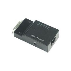 Longshine LCS-883T-T - Transceiver - Ethernet - 10Base-T, AUI - D-Sub (DB-15), 15-polig / RJ-45 - Bis Zu 100 M (LCS-883T-T)