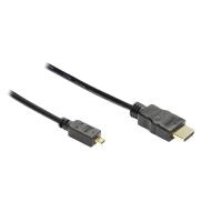 Good Connections - Video- / Audiokabel - HDMI - HDMI Typ a (M) - Micro HDMI, Typ D (M) - 0.5 M - Schwarz