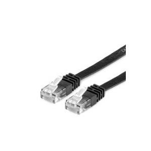 Value UTP Cat.6 Flat Network Cable, Black 5 M