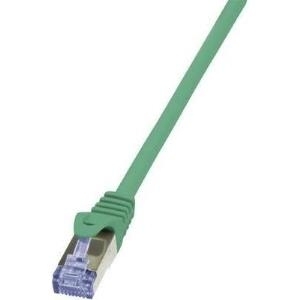 LogiLink PrimeLine - Patch-Kabel - RJ-45 (M) Zu RJ-45 (M) - 50 Cm - SFTP, PiMF - CAT 6a - Halogenfrei, Ohne Haken - Grün