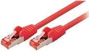 Valueline - Netzwerkkabel - RJ-45 (M) Bis RJ-45 (M) - 25 Cm - SFTP - CAT 6 - Halogenfrei, Geformt, Rund, Ohne Haken - Rot (VLCP85221R025)