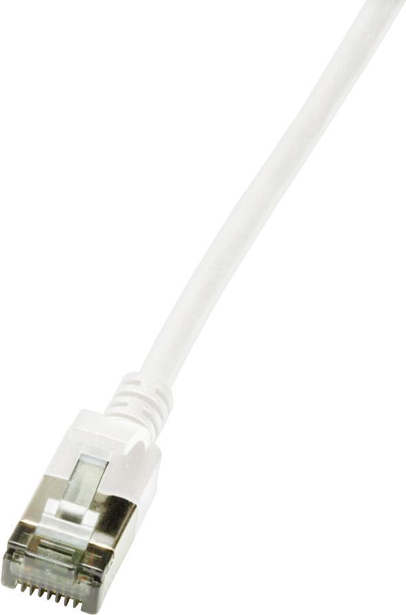 LogiLink CQ9041S Network Cable CAT 6A U/FTP 1.50 M White Extra Sli