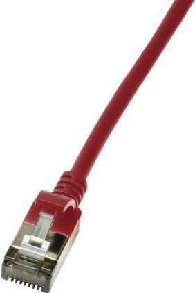 LogiLink Slim U/FTP Networking Cable Red 0.3 M Cat6a U/FTP (STP)