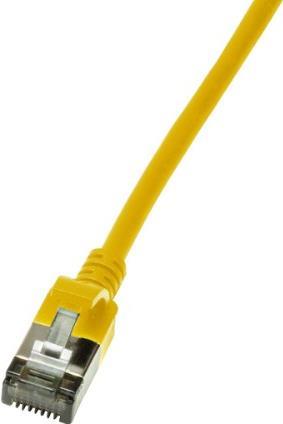 LogiLink Slim U/FTP Networking Cable Yellow 5 M Cat6a U/FTP (STP)