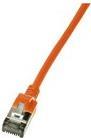 LogiLink SlimLine - Patch-Kabel - RJ-45 (M) Bis RJ-45 (M) - 2 M - SSTP, PiMF - CAT 6a - Geschirmt, Halogenfrei, Geformt, Ohne Haken - Orange, RAL 2003