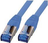 M-CAB - Patch-Kabel - RJ-45 (M) Bis RJ-45 (M) - 1,0m - SFTP - CAT 6a - Halogenfrei, Geformt, Ohne Haken - Blau (3812)