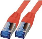 M-CAB - Patch-Kabel - RJ-45 (M) Bis RJ-45 (M) - 1,5m - SFTP - CAT 6a - Halogenfrei, Geformt, Ohne Haken - Rot (3834)