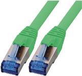 M-CAB - Patch-Kabel - RJ-45 (M) Bis RJ-45 (M) - 50cm - SFTP - CAT 6a - Halogenfrei, Geformt, Ohne Haken - Grn (3839)