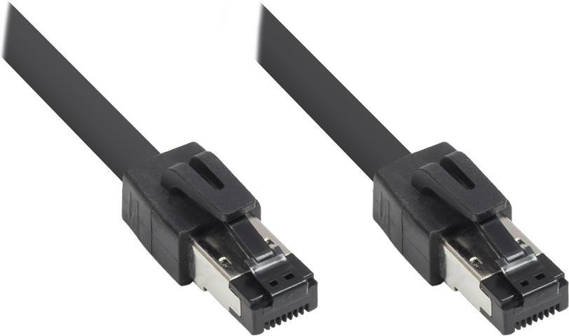 Alcasa 8080-005S Netzwerkkabel Schwarz 0,5 M Cat8.1 S/FTP (S-STP) (8080-005S)