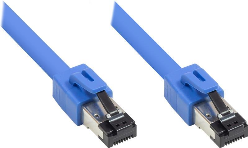 Alcasa 8080-005B Netzwerkkabel 0,5 M Cat8.1 S/FTP (S-STP) Blau (8080-005B)