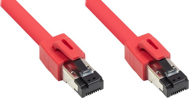 Alcasa 8080-005R Netzwerkkabel 0,5 M Cat8.1 S/FTP (S-STP) Rot (8080-005R)