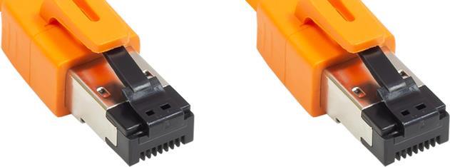 Alcasa 8080-015O Netzwerkkabel Orange 1,5 M Cat8.1 S/FTP (S-STP) (8080-015O)