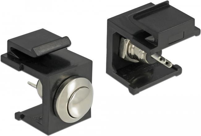 DeLOCK 86402 Wire Connector Keystone LED Black,Stainless Steel