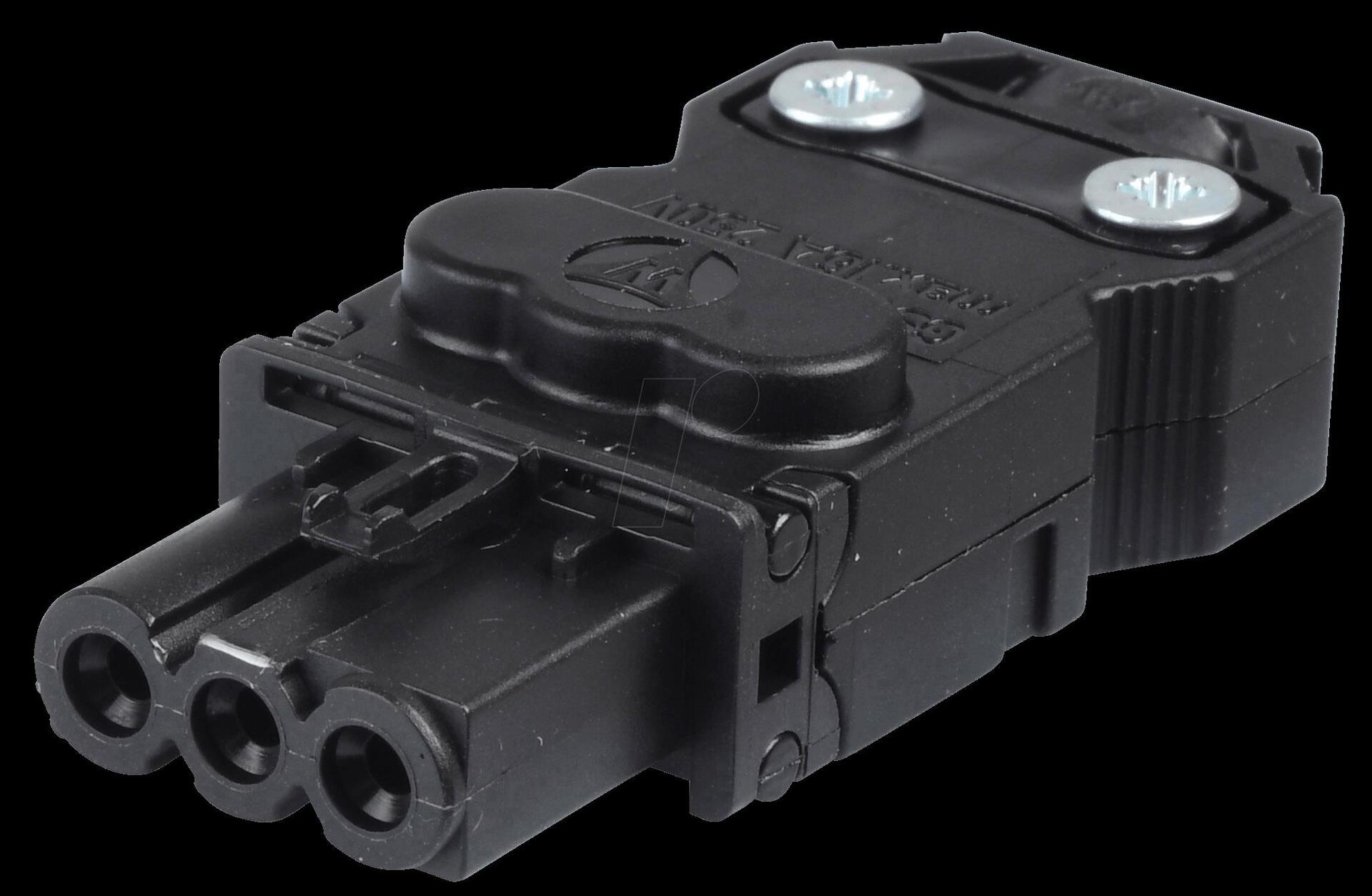Wieland, GST15i3 Automotive Connector Female Black 3 Way GST15I3S B1 ZR1W SW