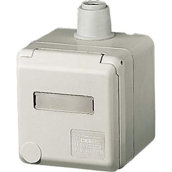 MENNEKES Elektrotechnik GmbH & Co. KG Wanddose Schuko Cepex 16A 2polig+E 230V IP44 (4973)