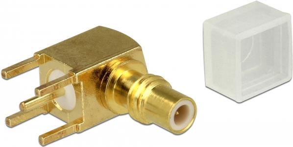 Delock Adapter SMC Buchse 90° Gewinkelt PCB (65851)