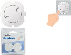 LogiLink EC3002 Socket Safety Cover White 10 Pc(s)