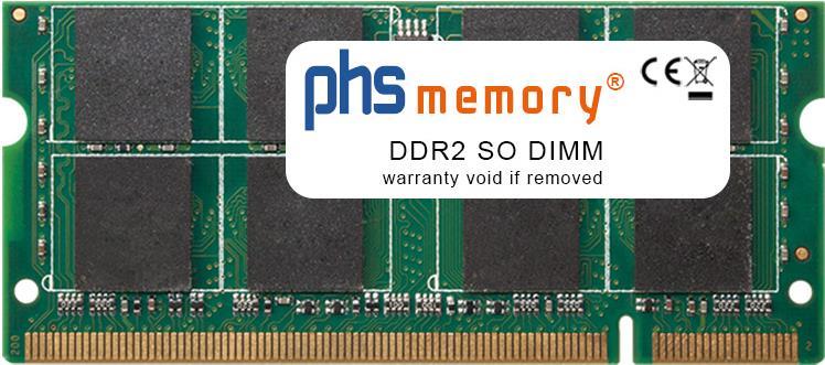 PHS-memory 2GB RAM Speicher Für Acer TravelMate 5513 DDR2 SO DIMM 667MHz PC2-5300S (SP127206)