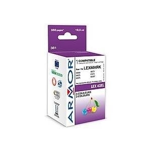 Armor K20279 - 19,5 Ml - Farbe (Cyan, Magenta, Gelb) - Tintenpatrone (Alternative Zu: Lexmark 18YX143E) - Fr Lexmark P350, X4850, 4875, 4950, 4975, 49