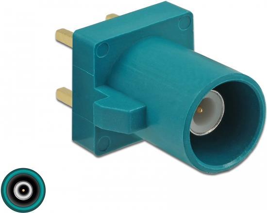 DeLOCK - RF-Anschluss - FAKRA Z-Anschluss (S) - RAL 5021, Wasserblau (89737)