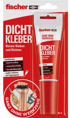 Fischer 545862 Adhesive Sealant 80 Ml Ideal for Windows and Bathrooms
